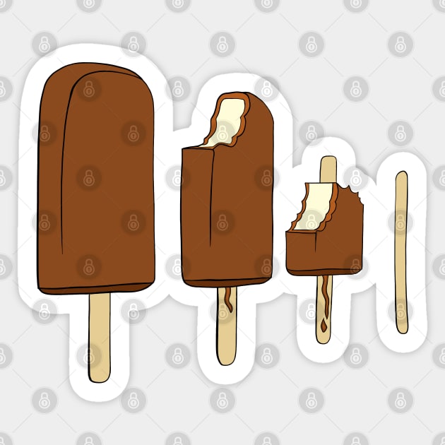 Ice cream, popsicles as pop art Sticker by ro83land